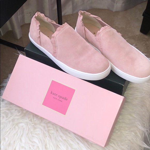 kate spade Shoes - HP🎉Kate Spade Lilly Ruffle Suede Sneaker